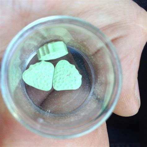 green versace pressed pill